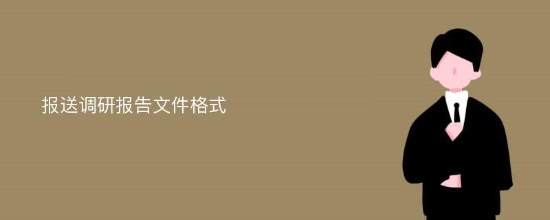 报送调研报告文件格式