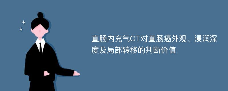 直肠内充气CT对直肠癌外观、浸润深度及局部转移的判断价值