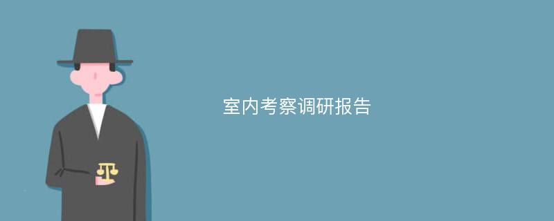 室内考察调研报告