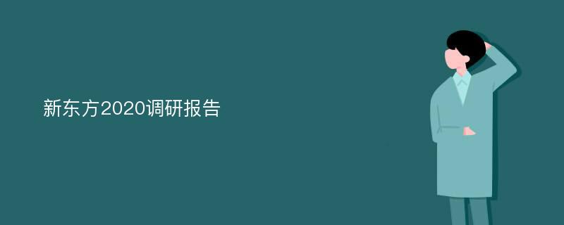 新东方2020调研报告